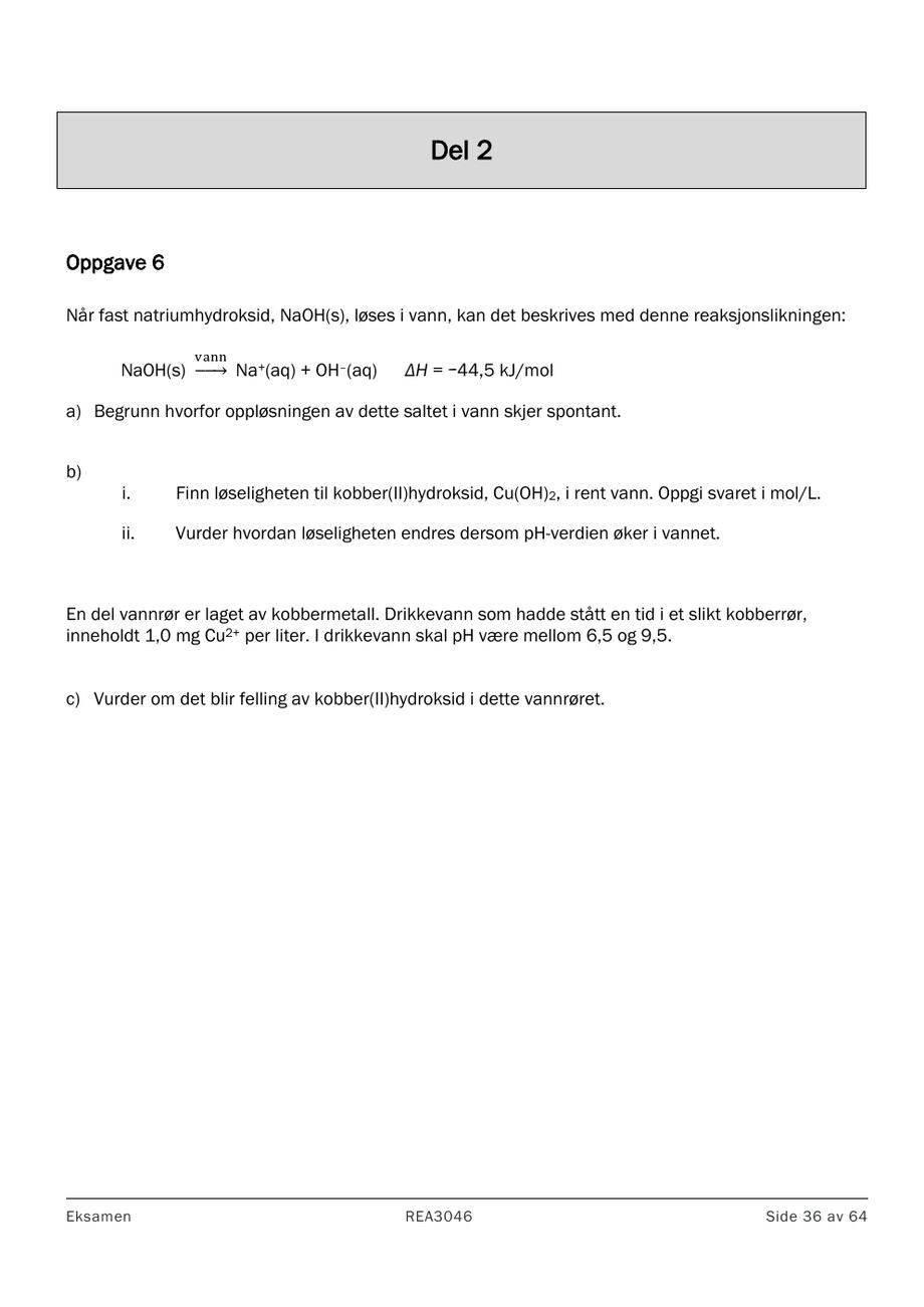 Udir side 36: løselighet CuOH2