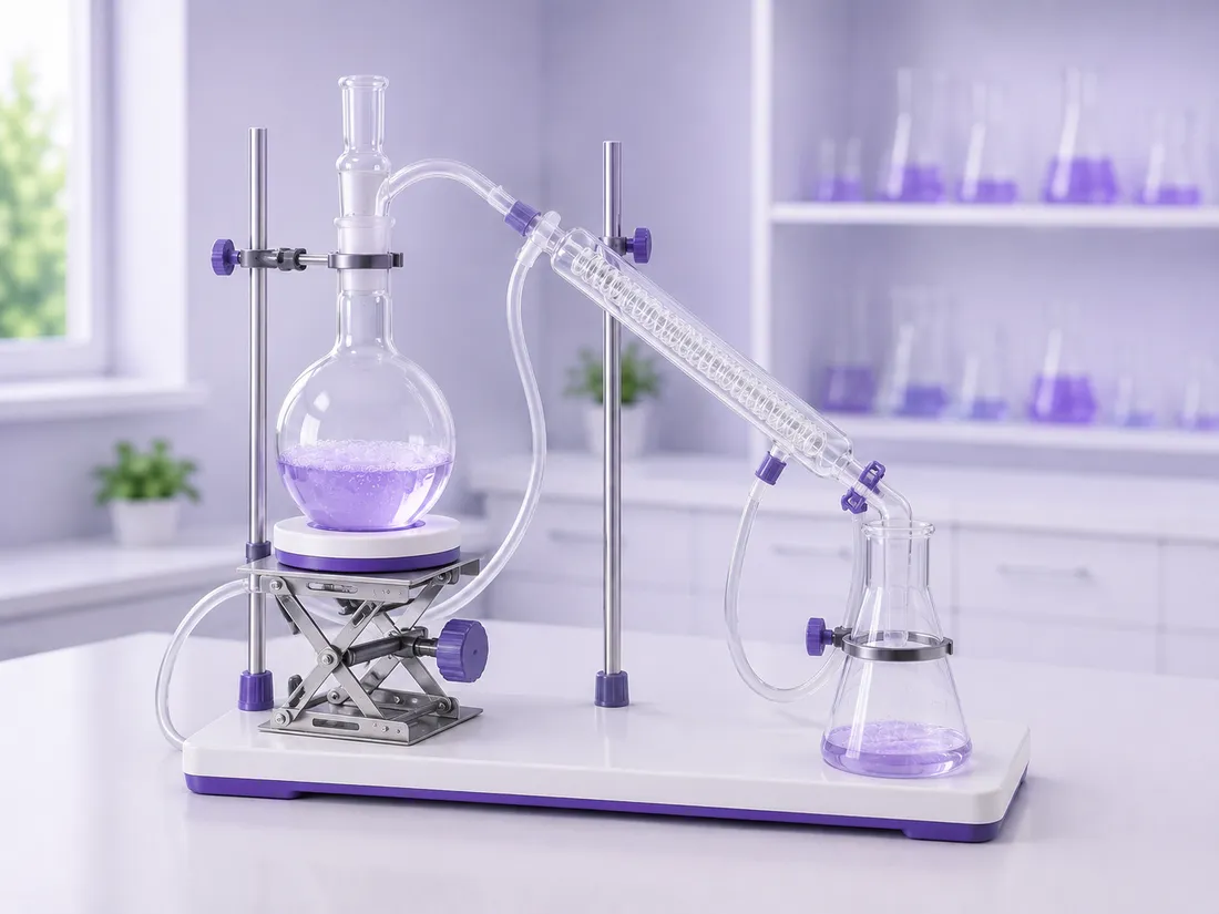 Destillasjonsapparat - laboratorieutstyr i kjemi, biologi og fysikk | ifingo
