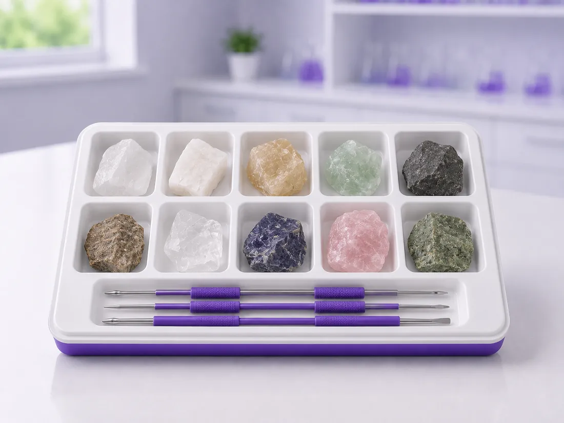 Mineralhardhetssett - laboratorieutstyr i kjemi, biologi og fysikk | ifingo