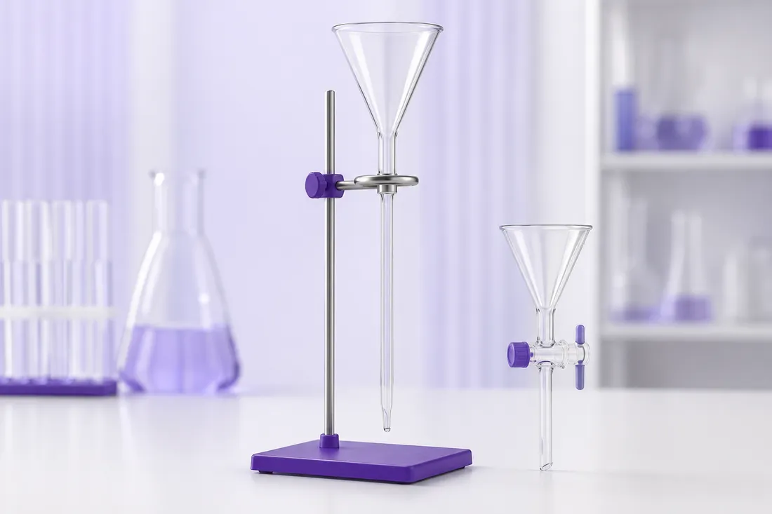 Tistetrakt - laboratorieutstyr i kjemi, biologi og fysikk | ifingo