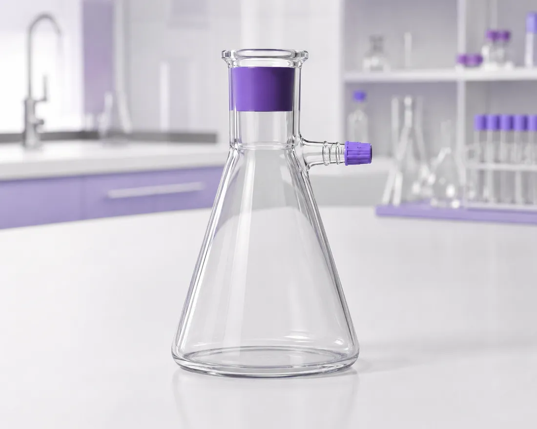 Vakuumkolbe (Kitasato-kolbe) - laboratorieutstyr i kjemi, biologi og fysikk | ifingo